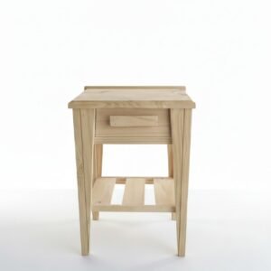 Mesita de Luz de Pino Macizo | Estilo Nórdico y Funcional