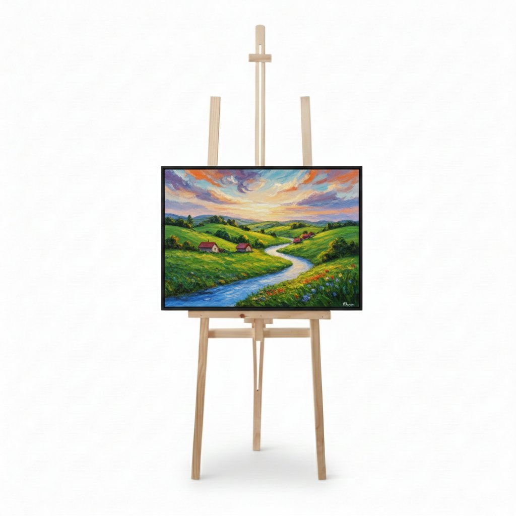 Caballete / Atril de Pintura Profesional | Madera de Pino Reforzada | Altura Ajustable - Imagen 2